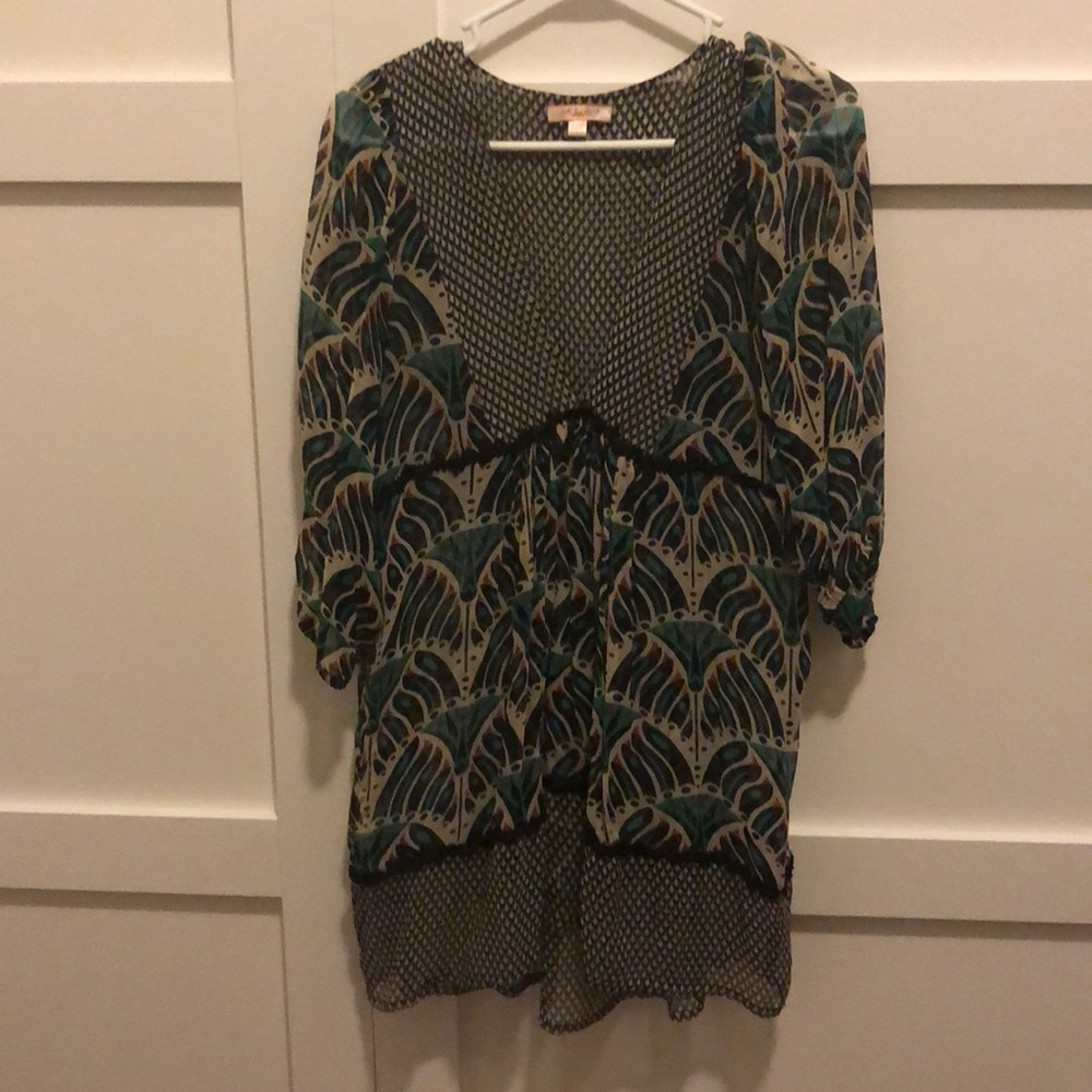 Lux sheer top